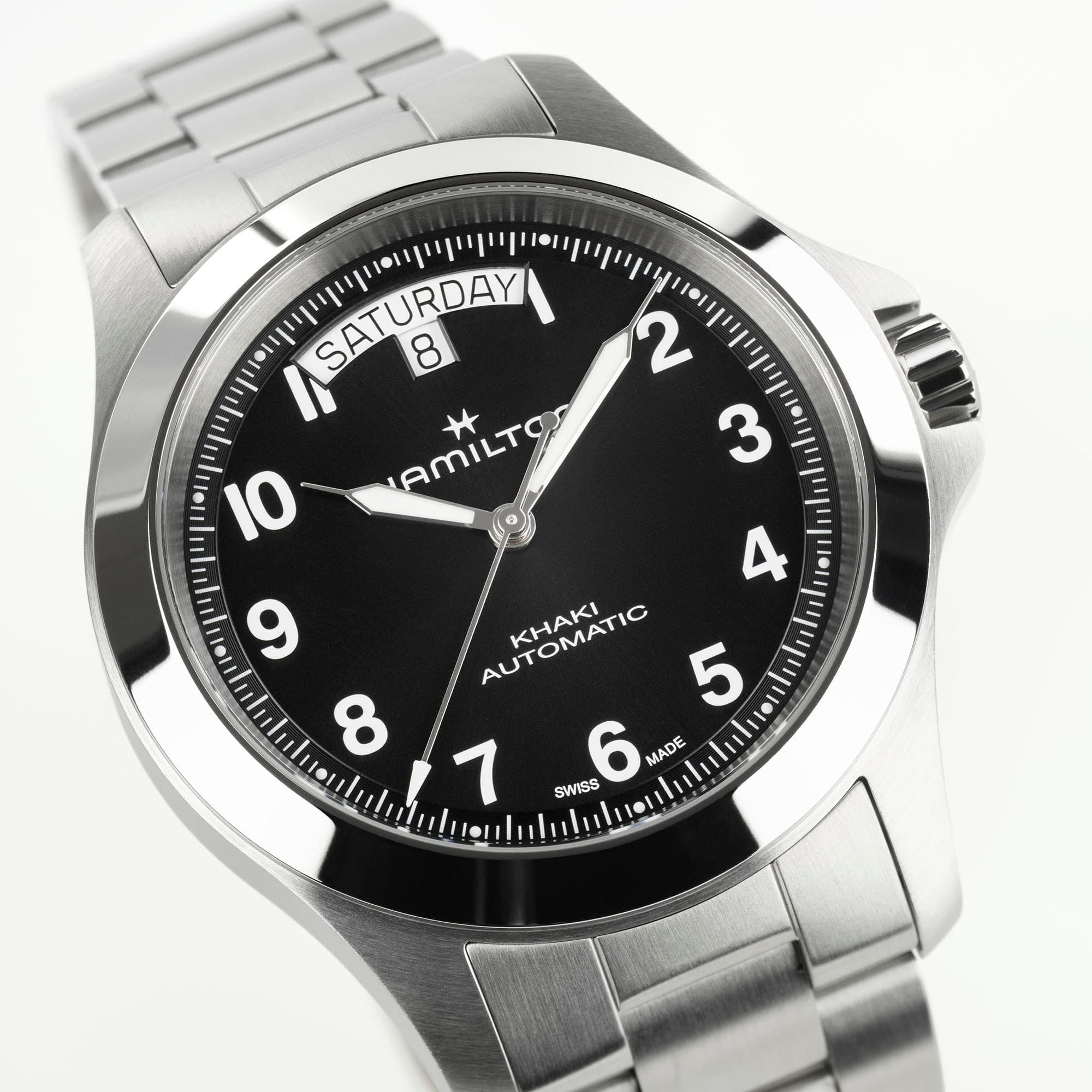Hamilton Khaki Field King Day-Date 40mm Black Dial Men's Watch H64475131