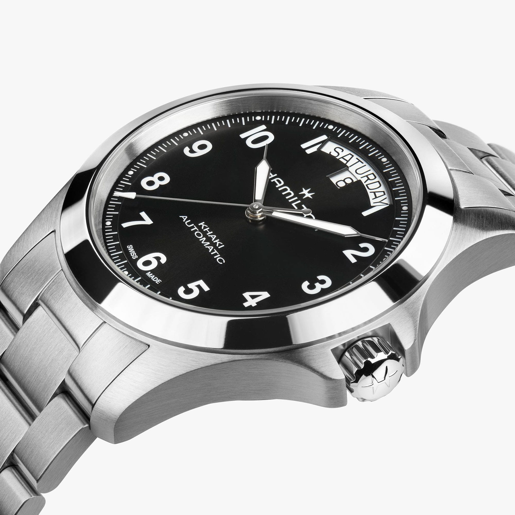 Hamilton Khaki Field King Day-Date 40mm Black Dial Men's Watch H64475131