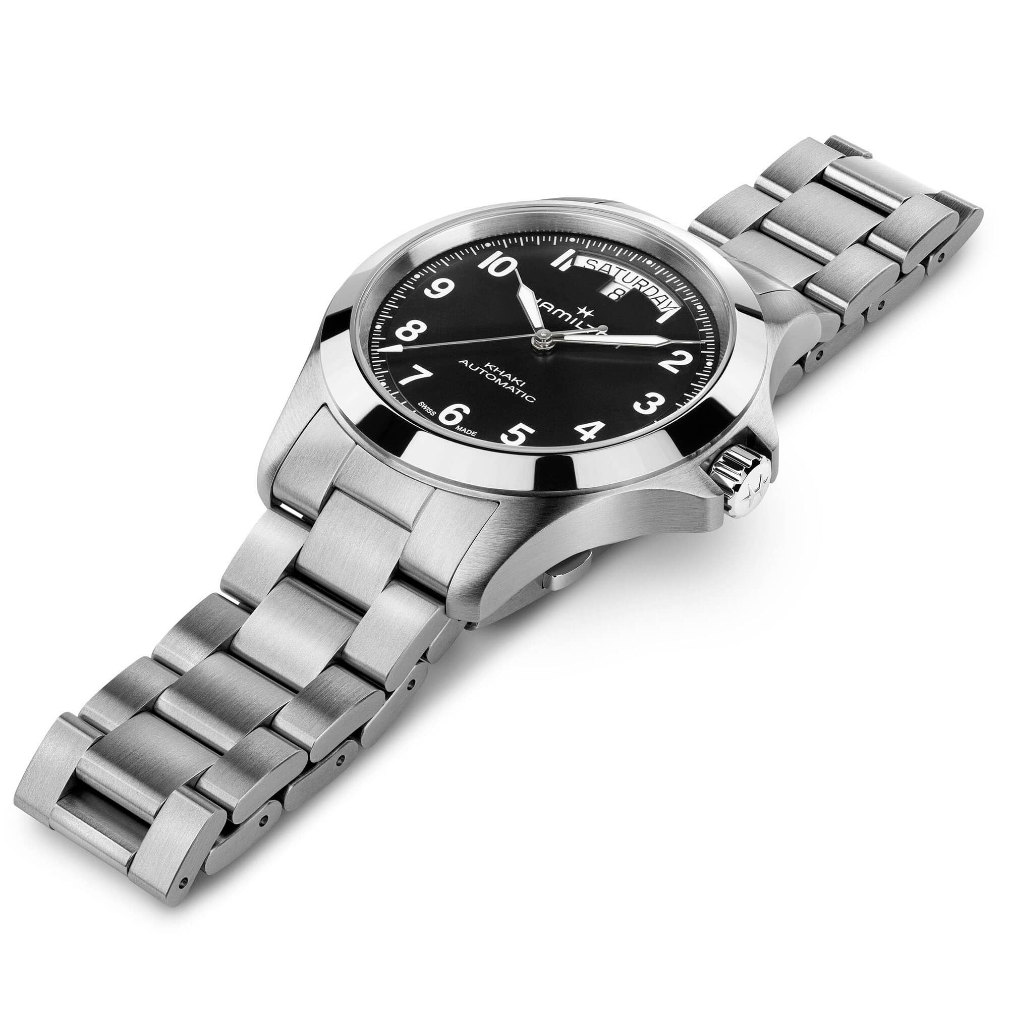 Hamilton Khaki Field King Day-Date 40mm Black Dial Men's Watch H64475131