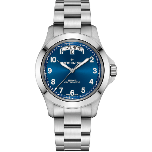 Hamilton Khaki Field King Day-Date 40mm Blue Dial Men's Watch H64475140