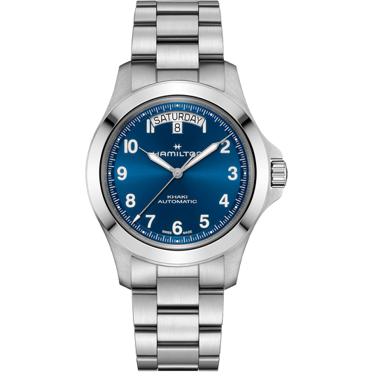 Hamilton Khaki Field King Day-Date 40mm Blue Dial Men's Watch H64475140