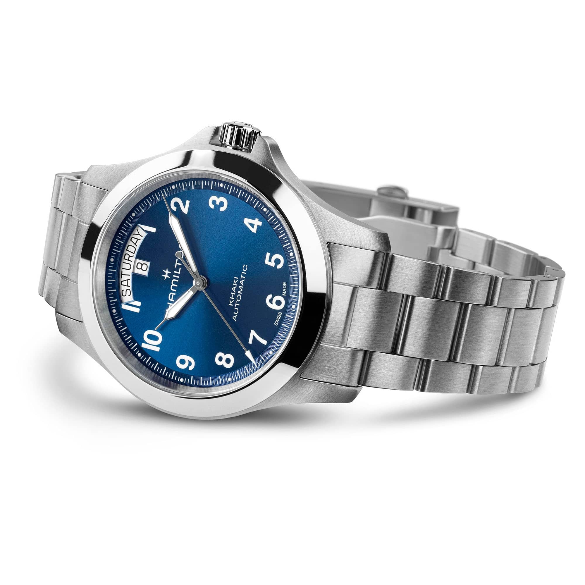 Hamilton Khaki Field King Day-Date 40mm Blue Dial Men's Watch H64475140