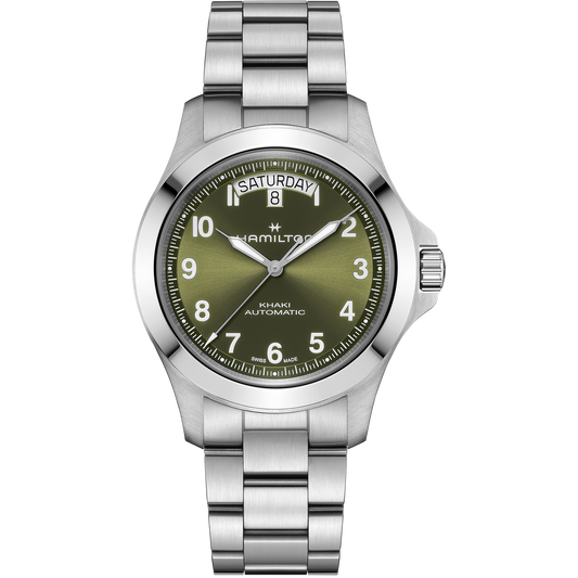 Hamilton Khaki Field King Day-Date 40mm Green Dial Men's Watch H64475160