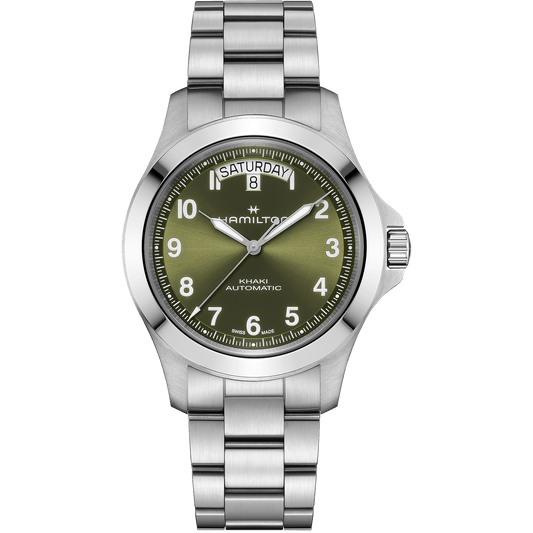 Hamilton Khaki Field King Day-Date 40mm Green Dial Men's Watch H64475160