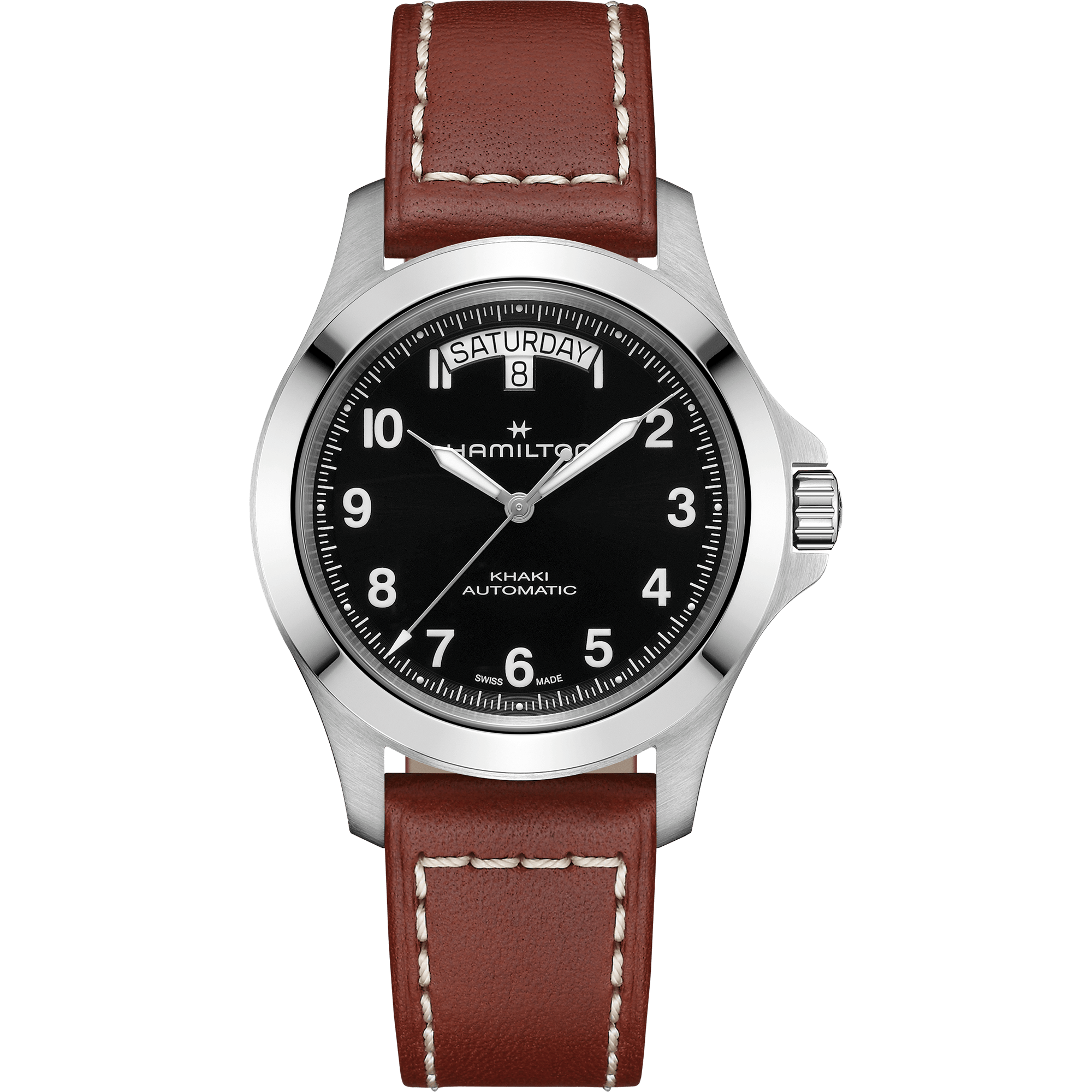 Hamilton Khaki Field King Day-Date 40mm Black Dial Men's Watch H64475531