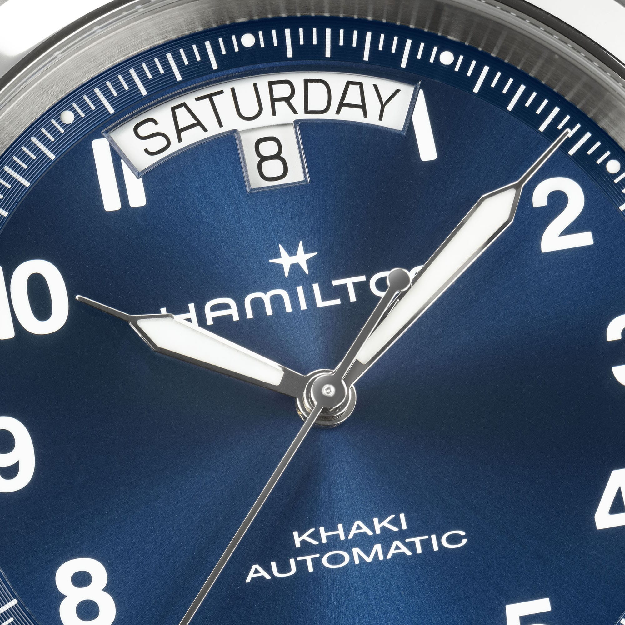 Hamilton Khaki Field King Day-Date 40mm Blue Dial Men's Watch H64475540