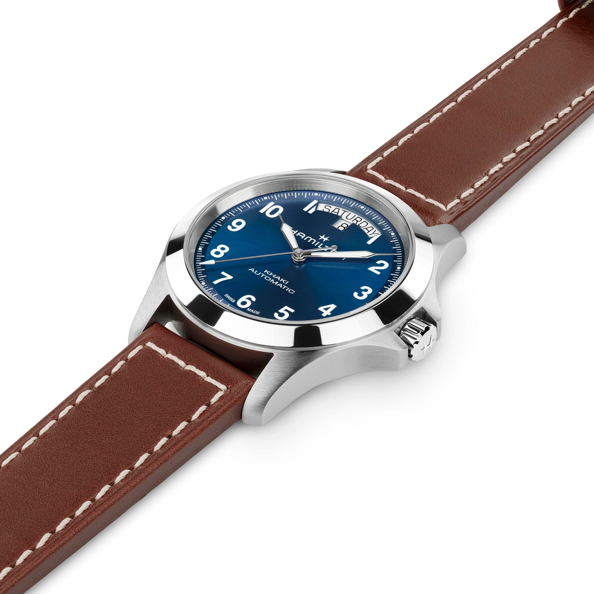 Hamilton Khaki Field King Day-Date 40mm Blue Dial Men's Watch H64475540