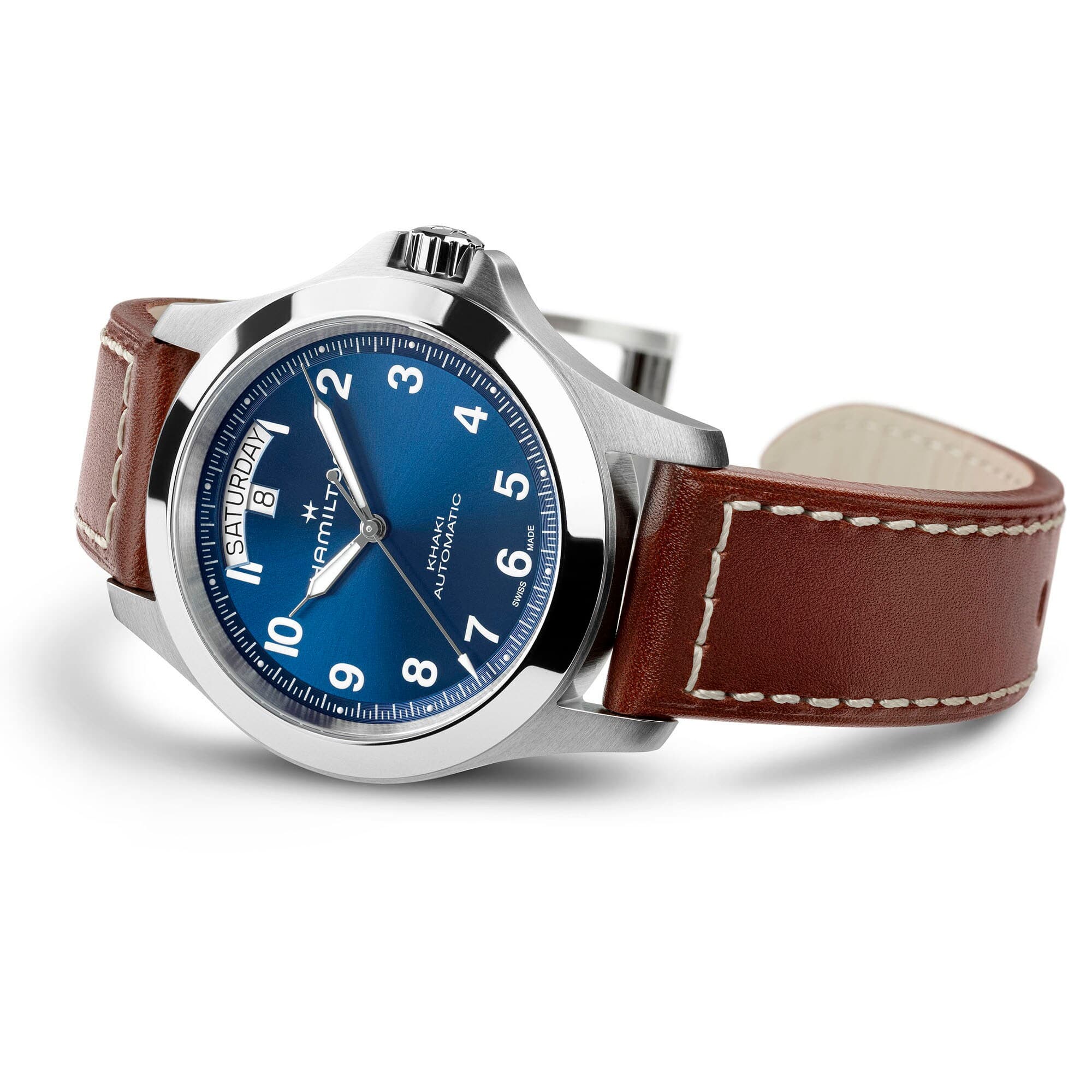 Hamilton Khaki Field King Day-Date 40mm Blue Dial Men's Watch H64475540