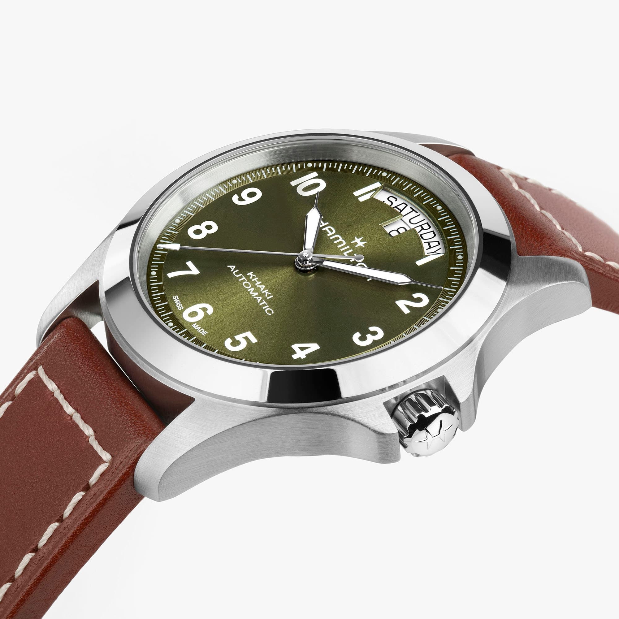 Hamilton Khaki Field King Day-Date 40mm Green Dial Men's Watch H64475560