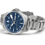 Hamilton Khaki Aviation 42mm Pilot Day Date Blue Dial Men's Watch H64635140