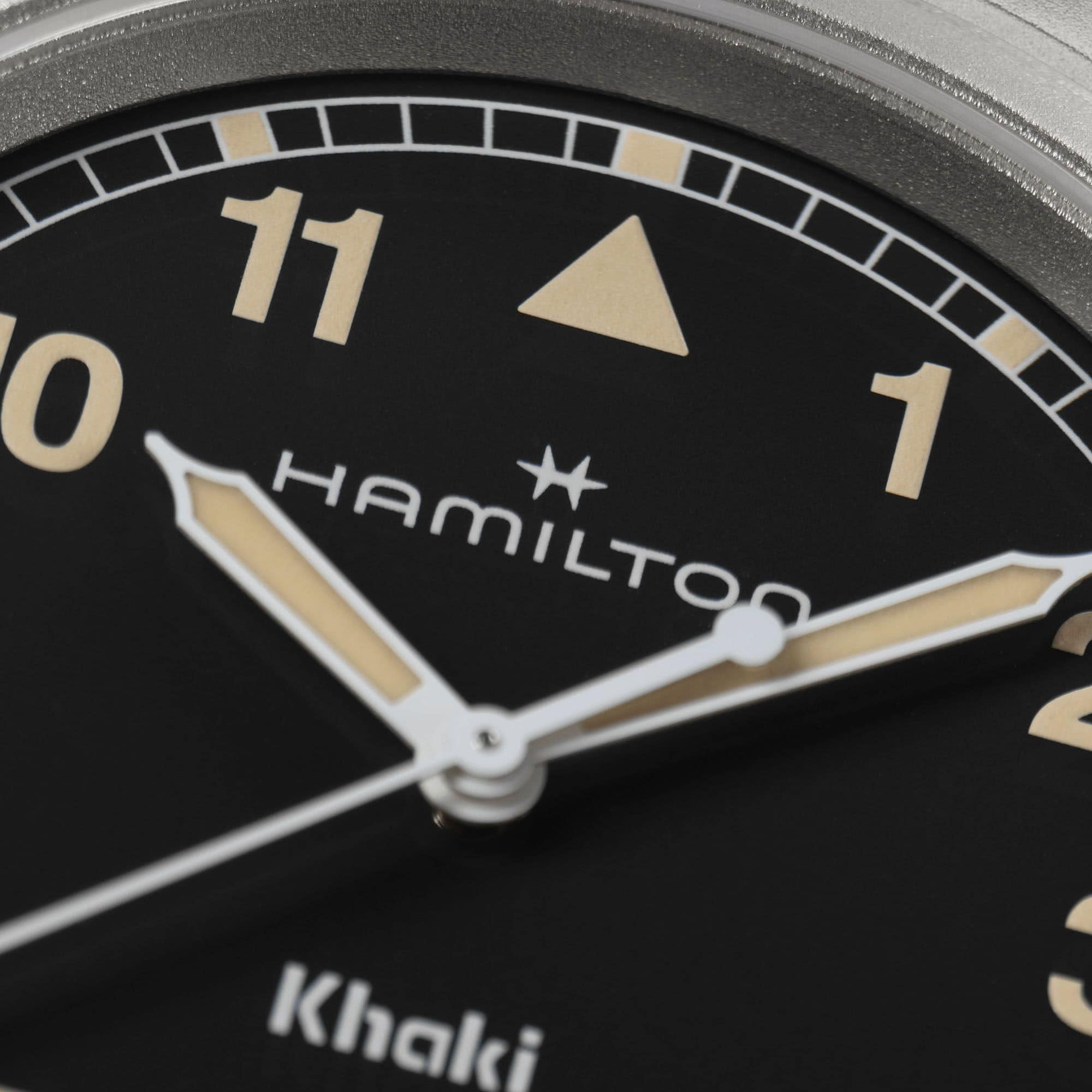 Hamilton Khaki Field Quartz 38mm Black Dial Men's Watch H69401131