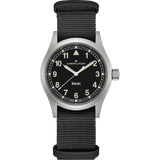 Hamilton Khaki Field Quartz 38mm Black Dial Men's Watch H69401430