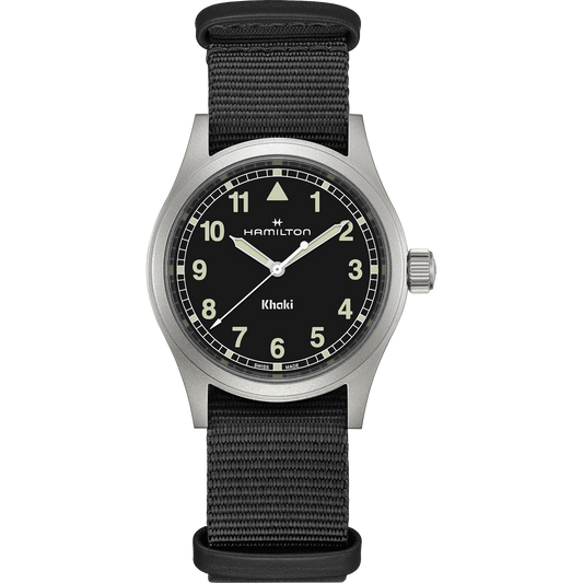Hamilton Khaki Field Quartz 38mm Black Dial Men's Watch H69401430