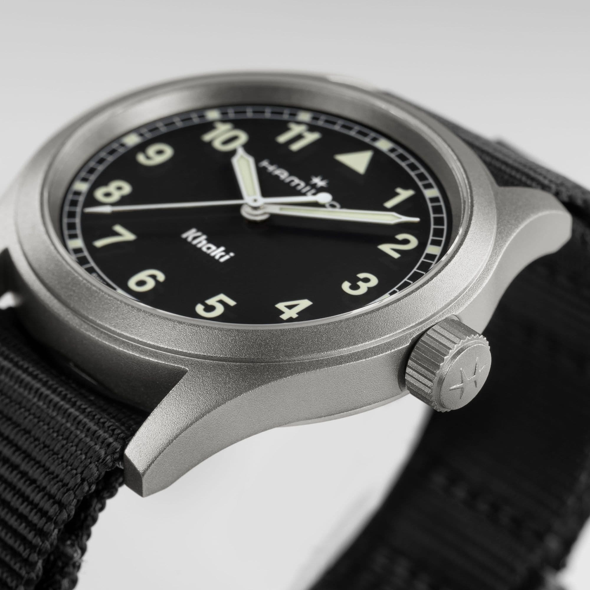 Hamilton Khaki Field Quartz 38mm Black Dial Men's Watch H69401430