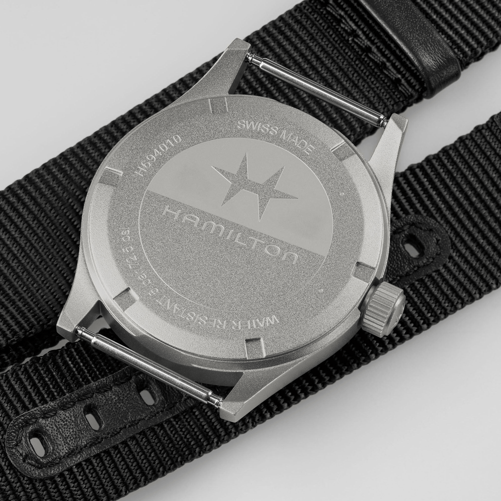 Hamilton Khaki Field Quartz 38mm Black Dial Men's Watch H69401430
