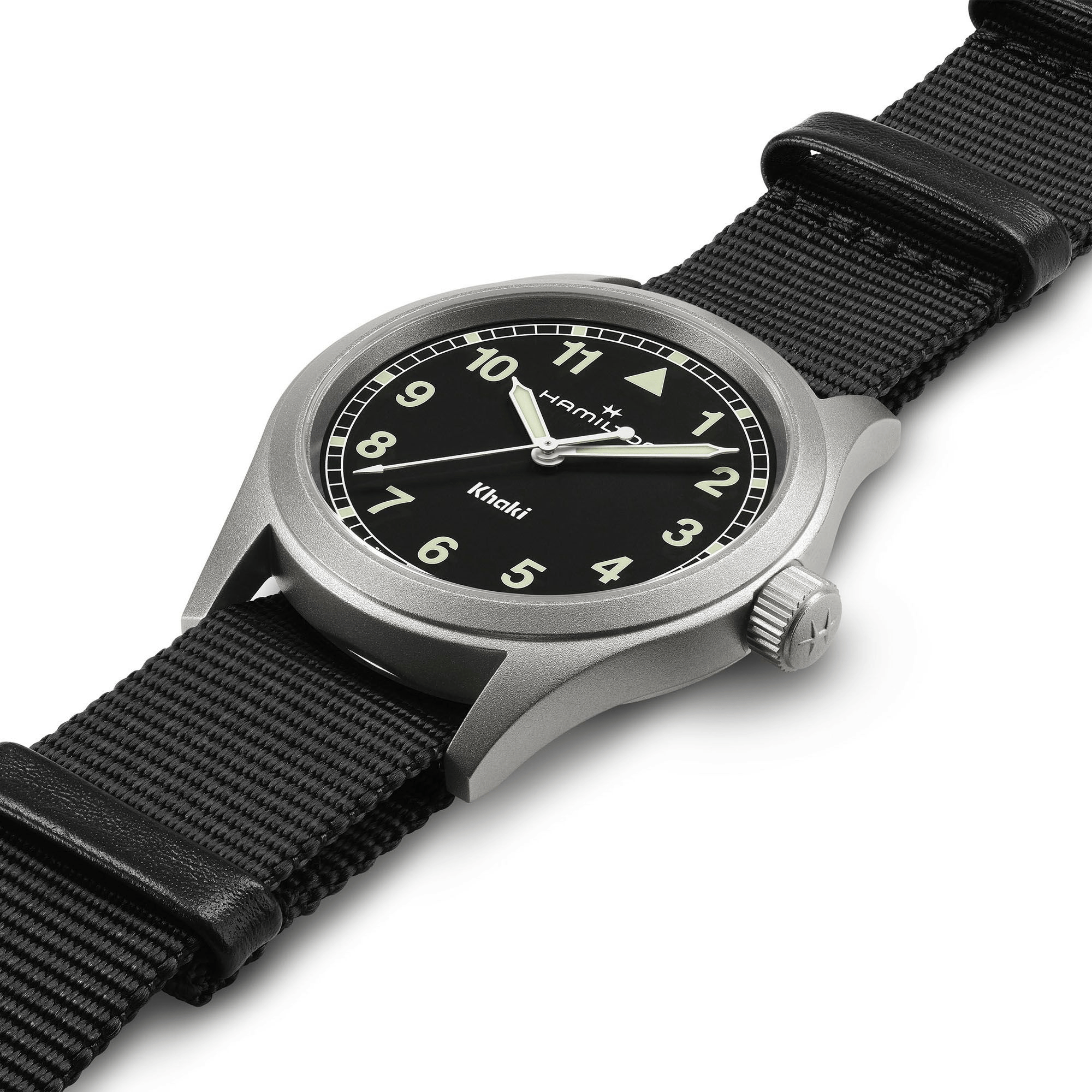 Hamilton Khaki Field Quartz 38mm Black Dial Men's Watch H69401430