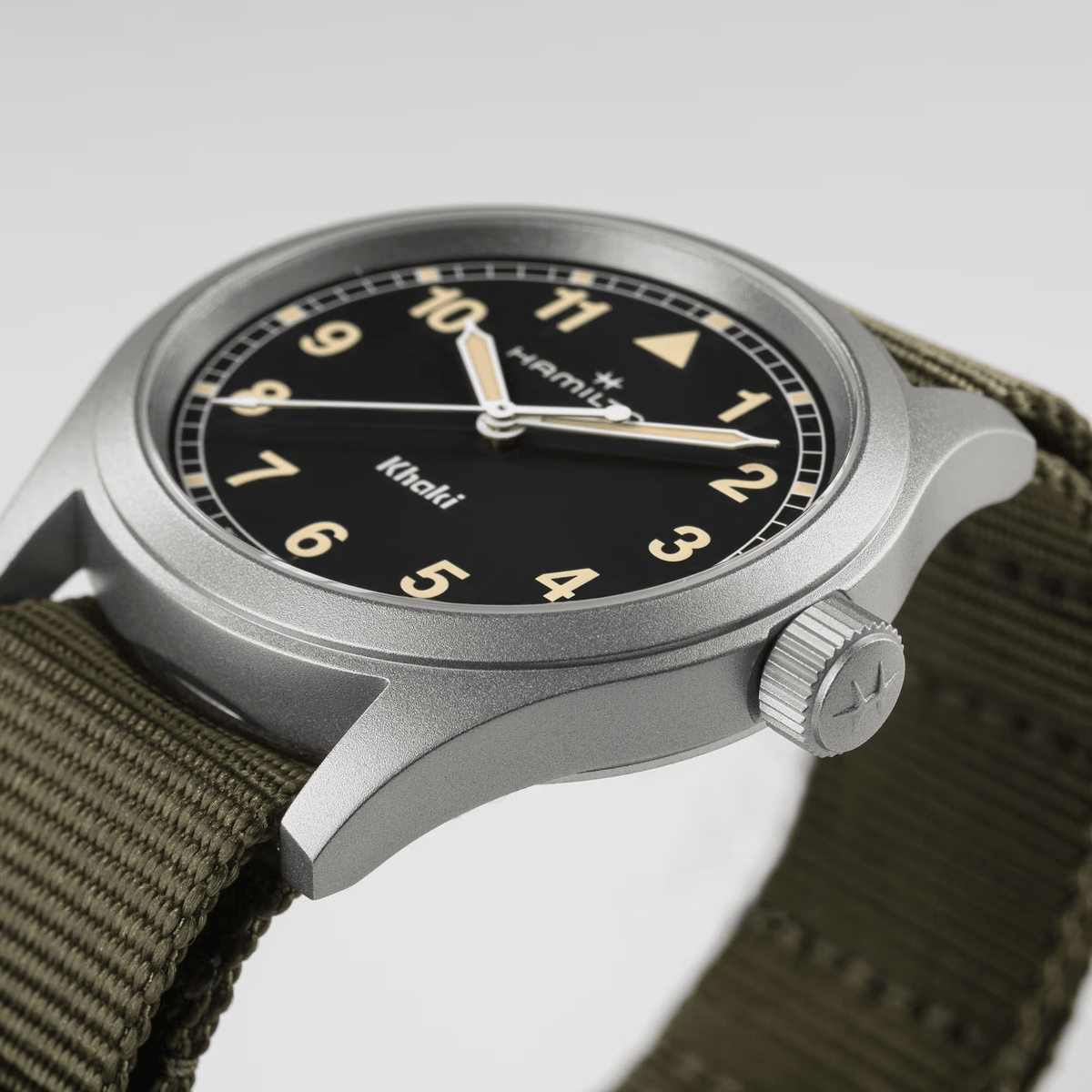 Hamilton Khaki Field Quartz 38mm Black Dial Men's Watch H69401930