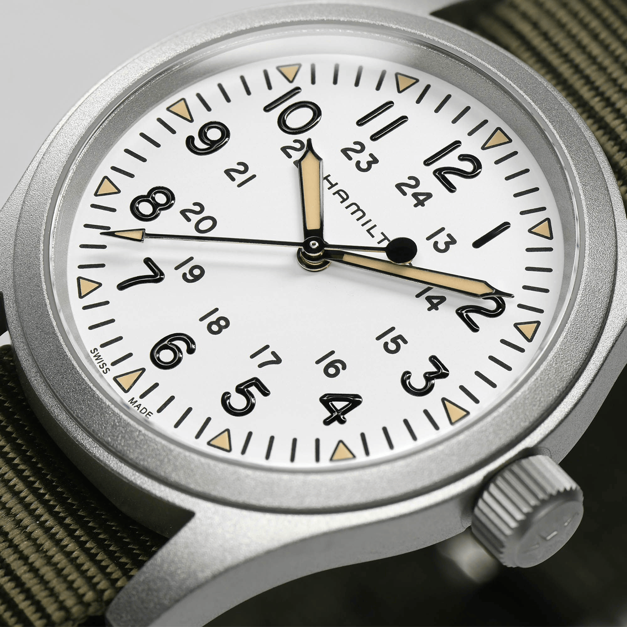 Hamilton Khaki Field Mechanical 38mm White Dial Men's Watch H69439411