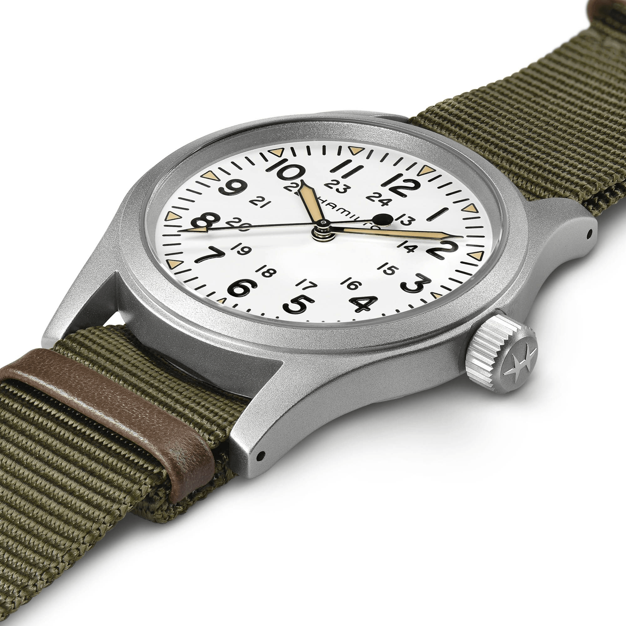Hamilton Khaki Field Mechanical 38mm White Dial Men's Watch H69439411