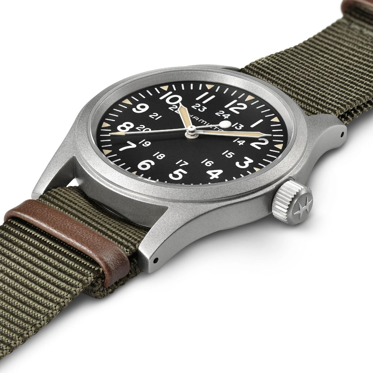 Hamilton Khaki Field Mechanical 38mm Black Dial Men's Watch H69439931