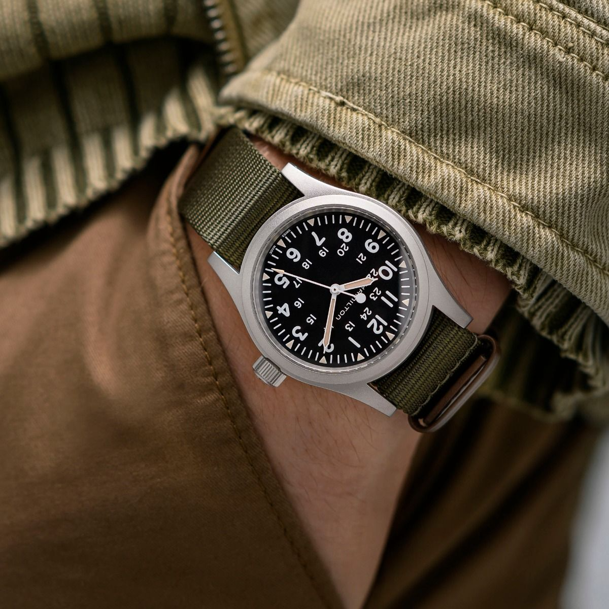 Hamilton Khaki Field Mechanical 38mm Black Dial Men's Watch H69439931
