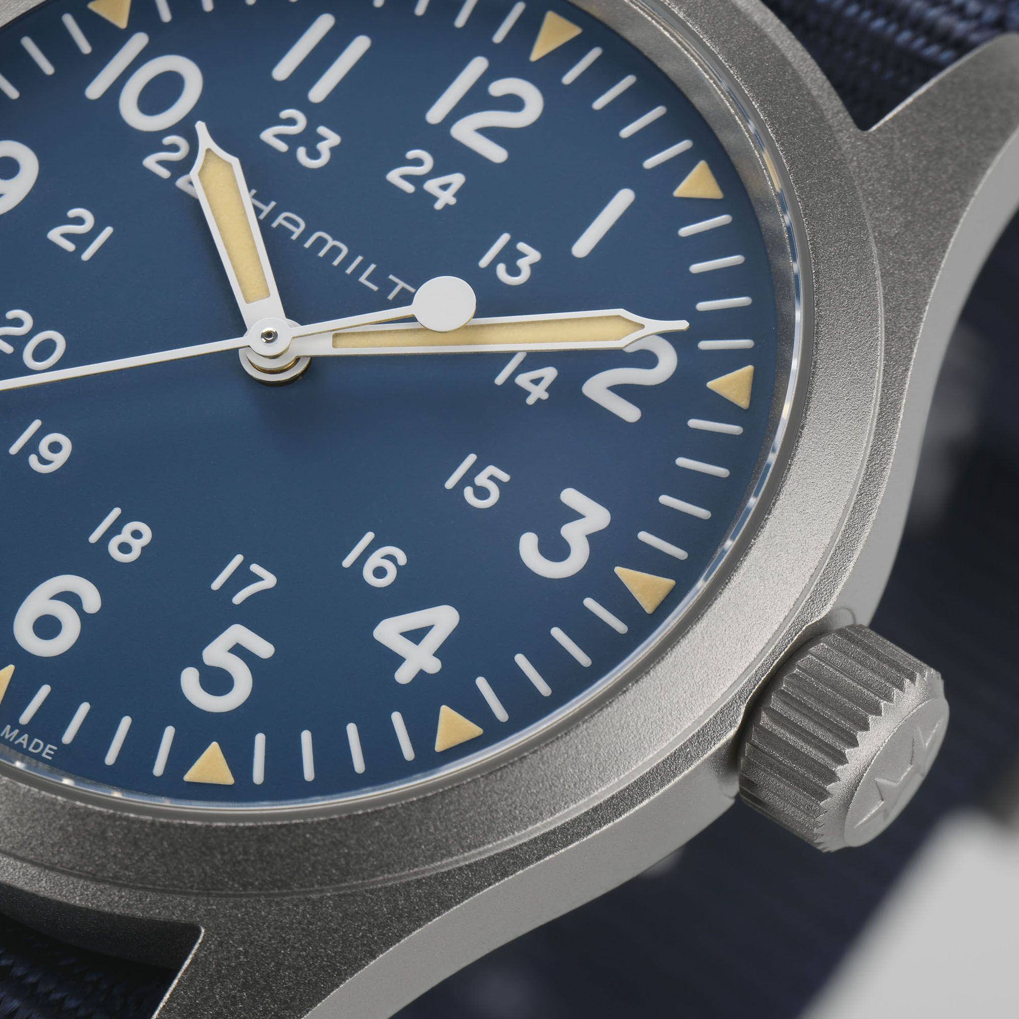 Hamilton Khaki Field Mechanical 38mm Blue Dial Men's Watch H69439940