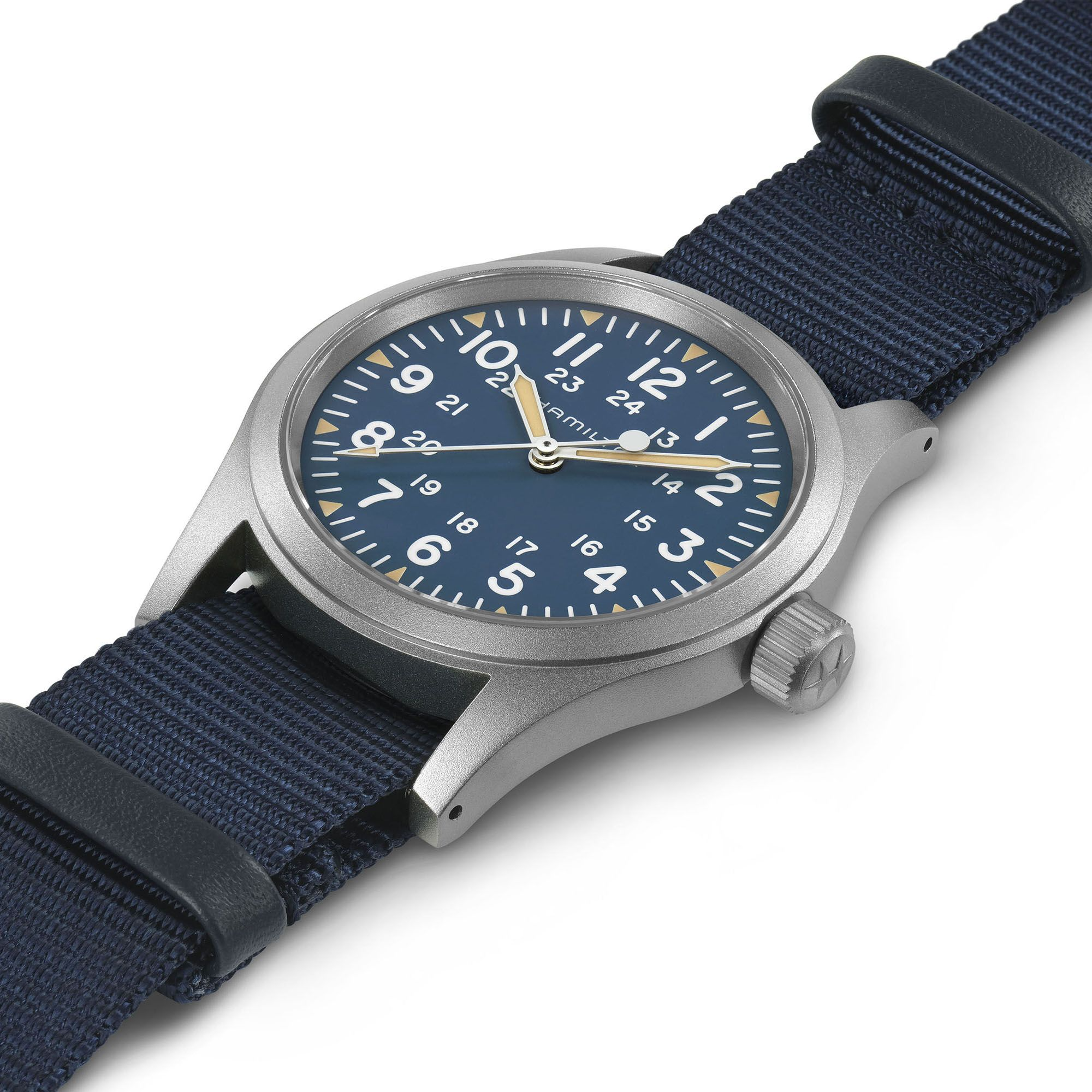 Hamilton Khaki Field Mechanical 38mm Blue Dial Men's Watch H69439940