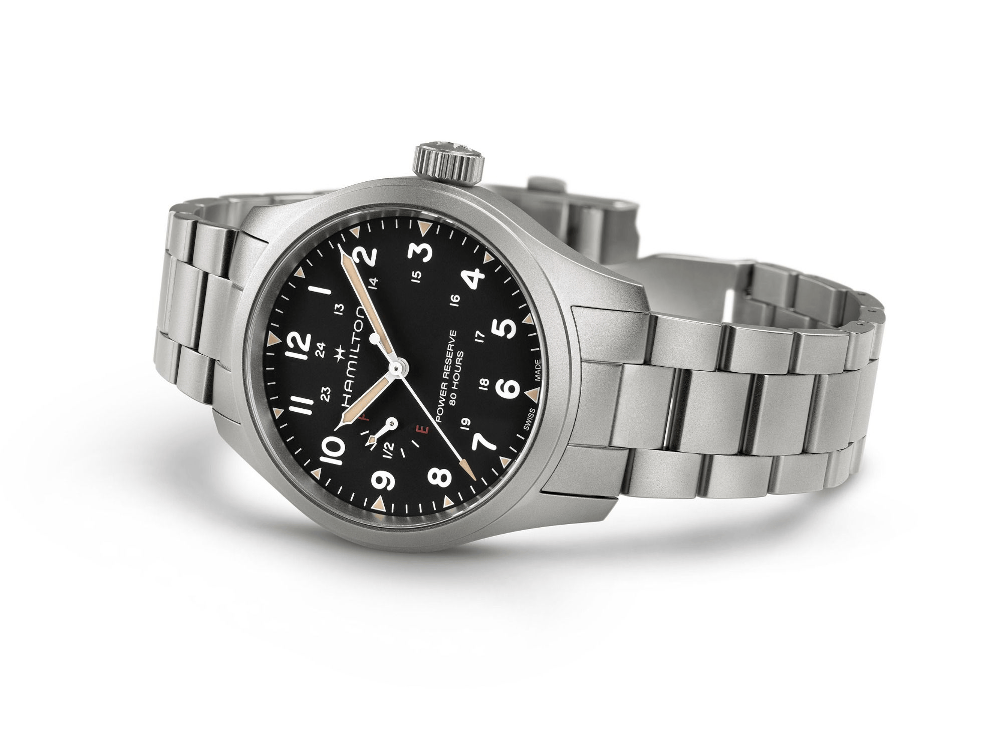 Hamilton Khaki Field Mechanical Power Reserve 40mm Black Dial Men's Watch H69509130