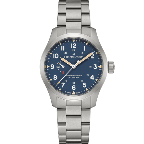 Hamilton Khaki Field Power Reserve 40mm Blue Dial Men's Watch H69509140