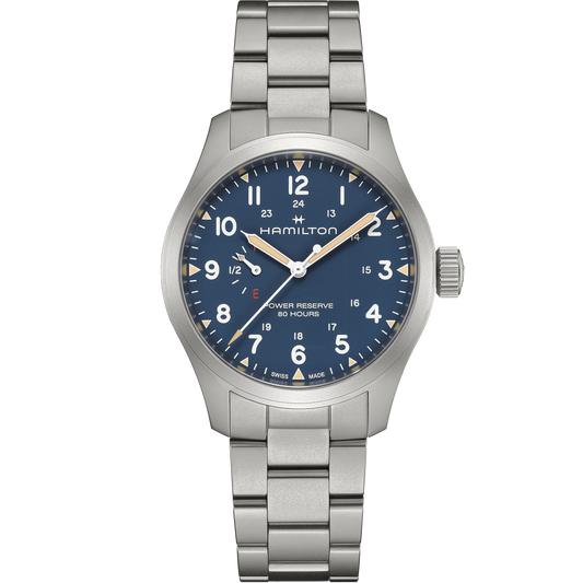 Hamilton Khaki Field Power Reserve 40mm Blue Dial Men's Watch H69509140