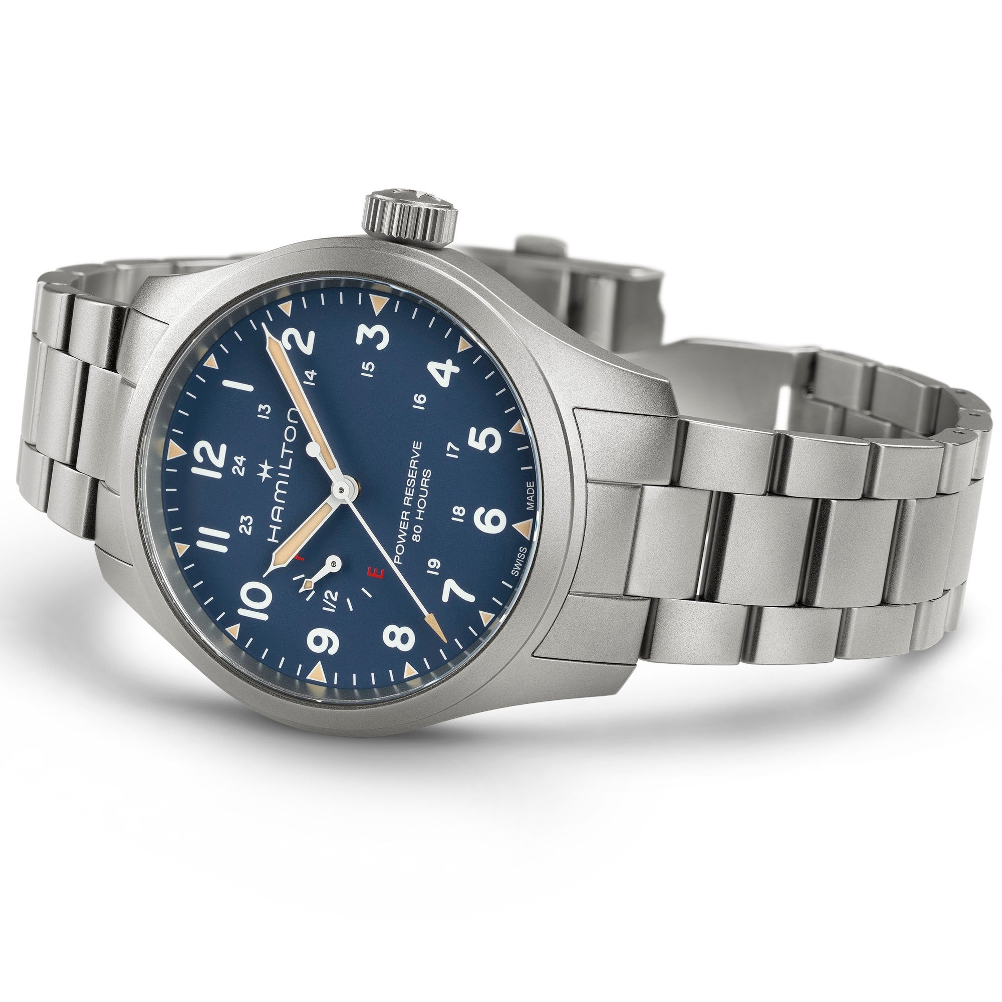 Hamilton Khaki Field Power Reserve 40mm Blue Dial Men's Watch H69509140