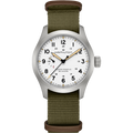 Hamilton Khaki Field Mechanical Power Reserve 40mm White Dial Men's Watch H69509910