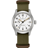 Hamilton Khaki Field Mechanical Power Reserve 40mm White Dial Men's Watch H69509910