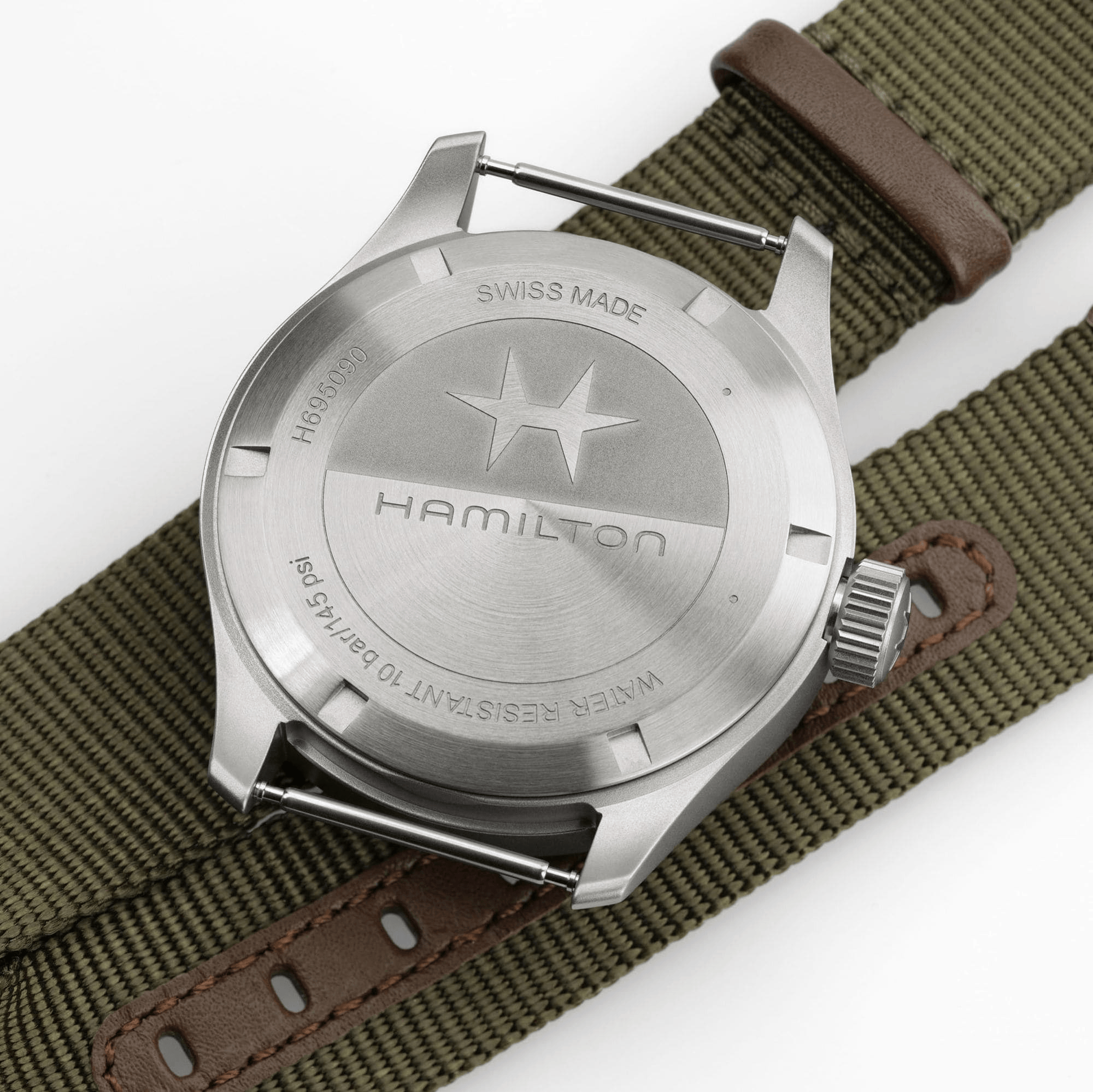 Hamilton Khaki Field Mechanical Power Reserve 40mm Black Dial Men's Watch H69509930