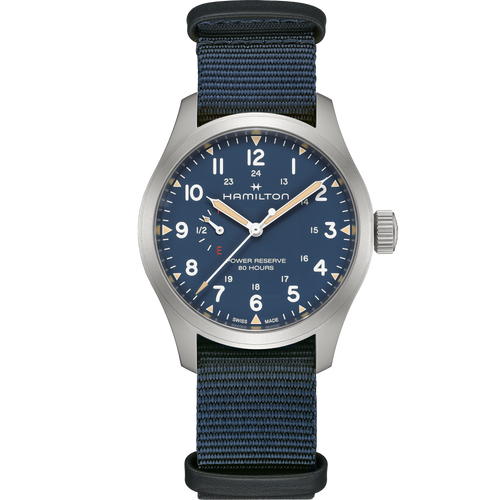 Hamilton Khaki Field Power Reserve 40mm Blue Dial Men's Watch H69509940