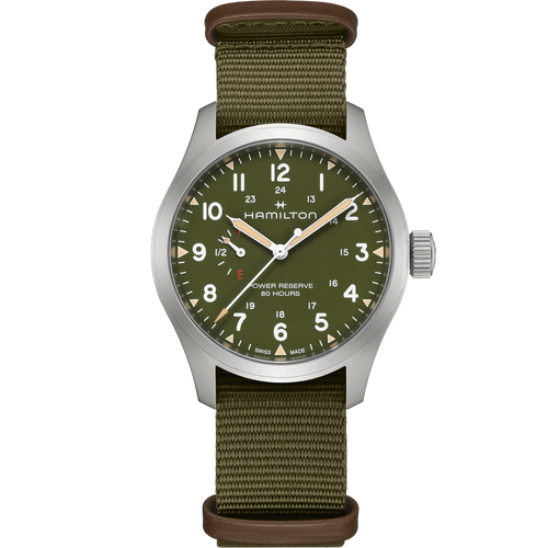 Hamilton Khaki Field Power Reserve 40mm Green Dial Men's Watch H69509960