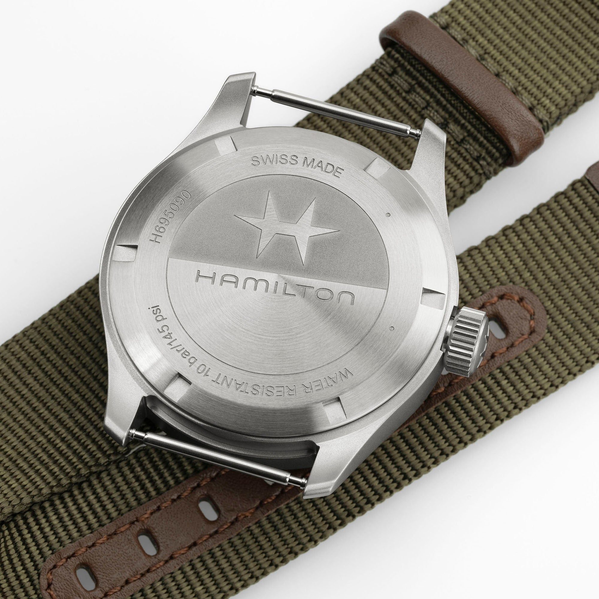 Hamilton Khaki Field Power Reserve 40mm Green Dial Men's Watch H69509960