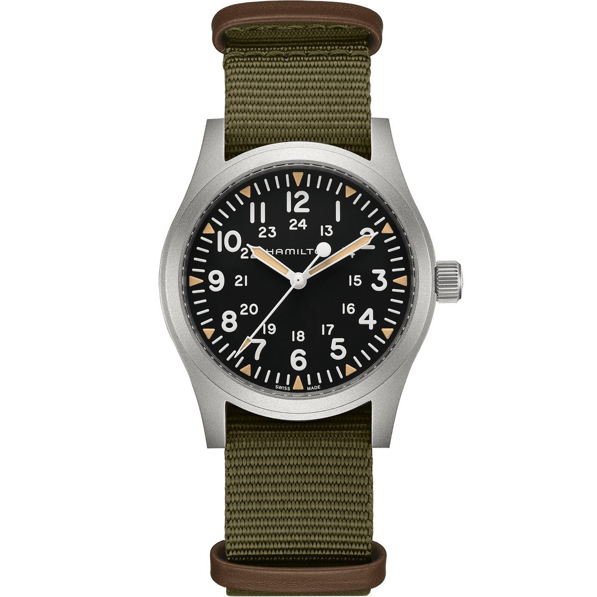 Hamilton Khaki Field Mechanical 42mm Black Dial Men's Watch H69529933