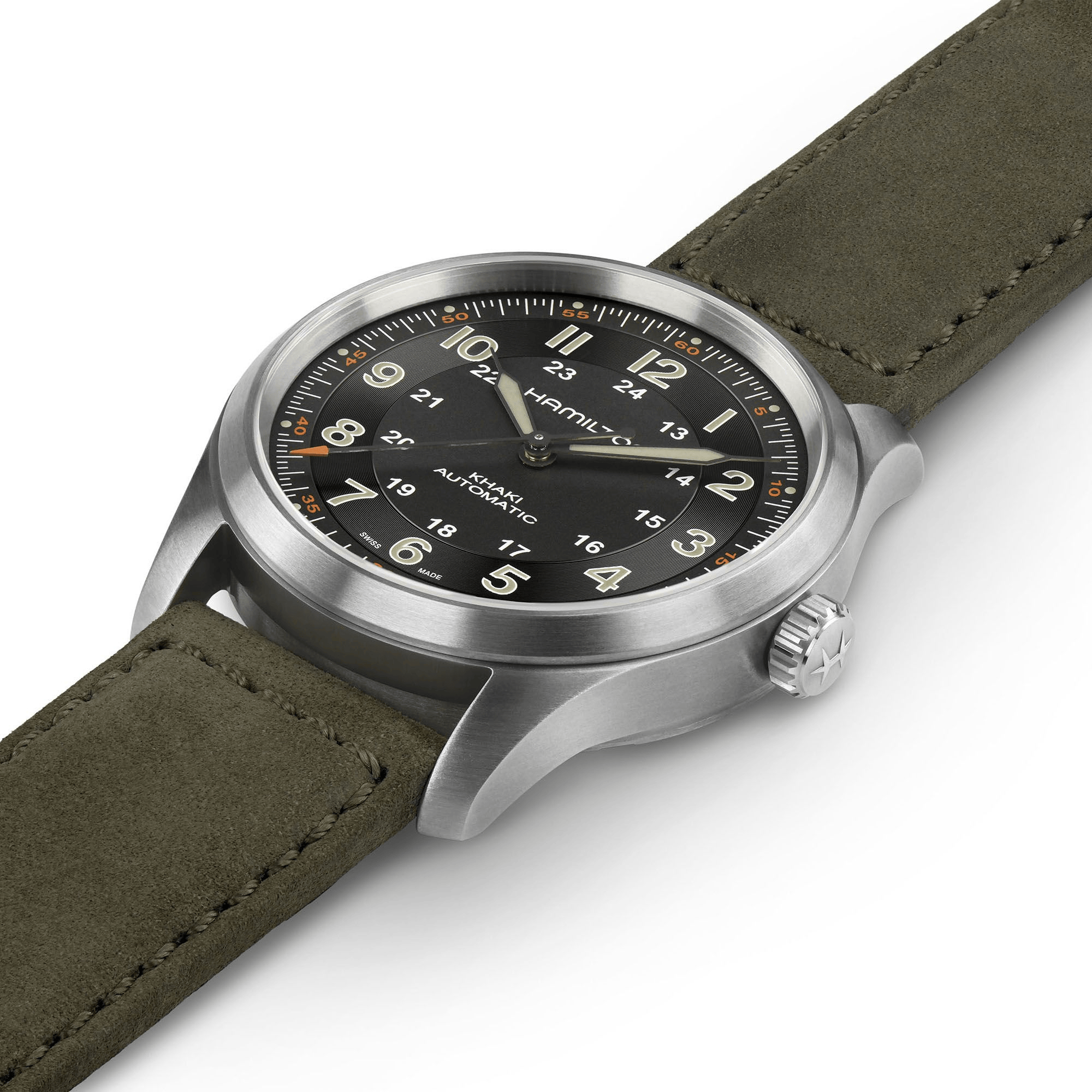 Hamilton Khaki Field Titanium Auto 38mm Black Dial Men's Watch H70205830
