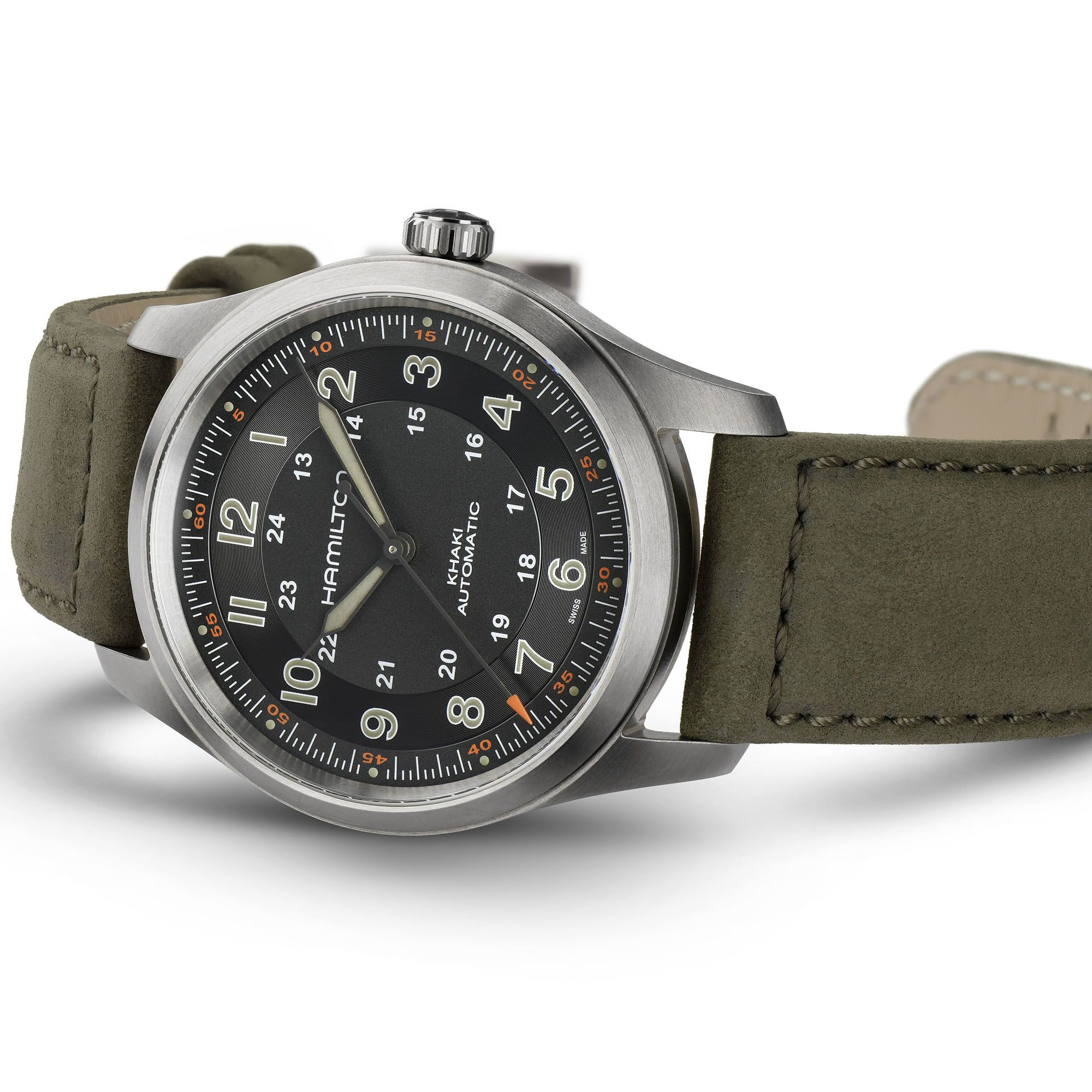Hamilton Khaki Field Titanium Auto 38mm Black Dial Men's Watch H70205830