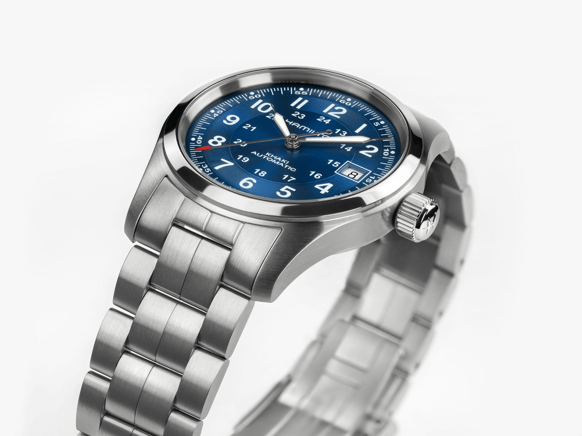 Hamilton Khaki Field Auto 38mm Blue Dial Men's Watch H70455140