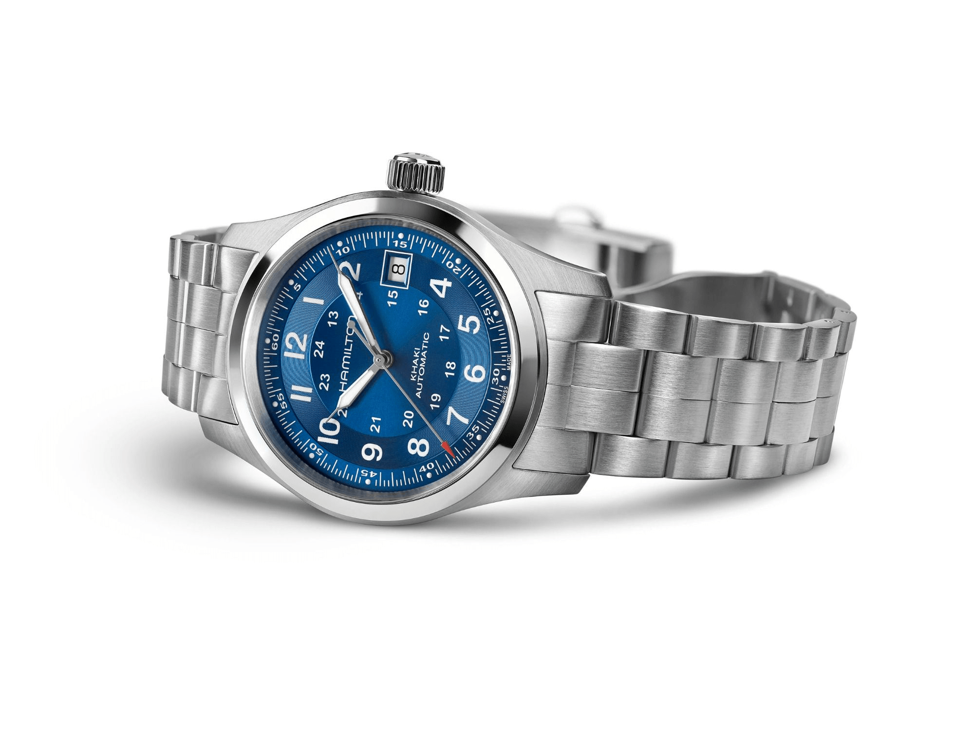 Hamilton Khaki Field Auto 38mm Blue Dial Men's Watch H70455140