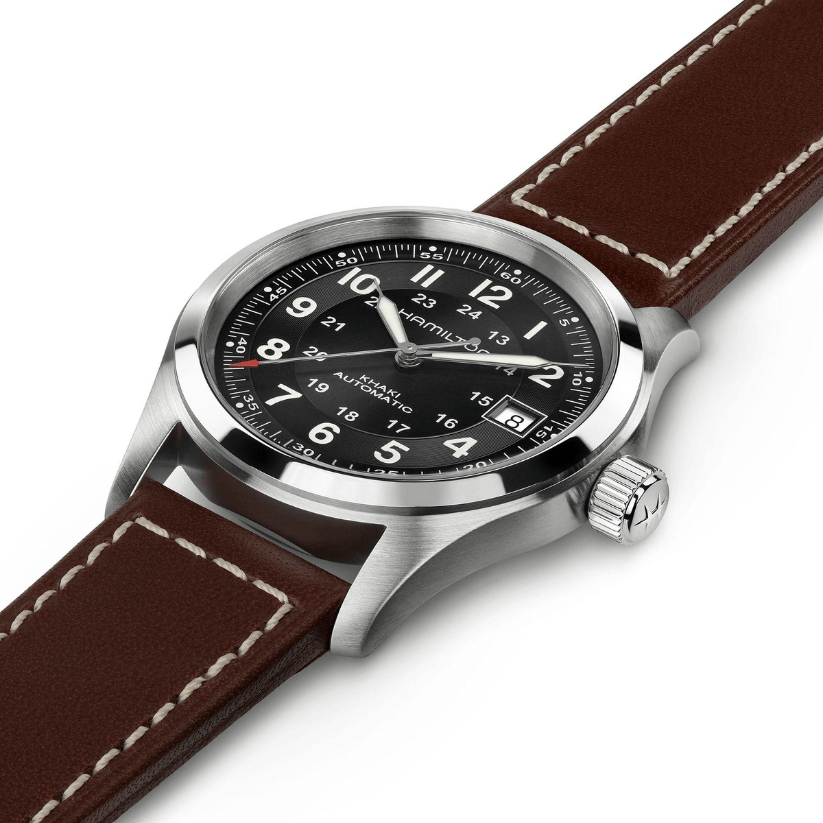 Hamilton Khaki Field Auto 38mm Black Dial Men's Watch H70455533