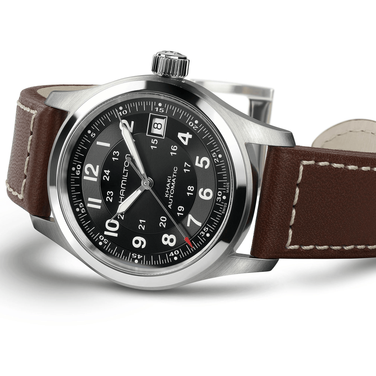 Hamilton Khaki Field Auto 38mm Black Dial Men's Watch H70455533