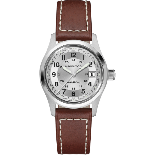 Hamilton Khaki Field Auto 38mm Silver Dial Men's Watch H70455553