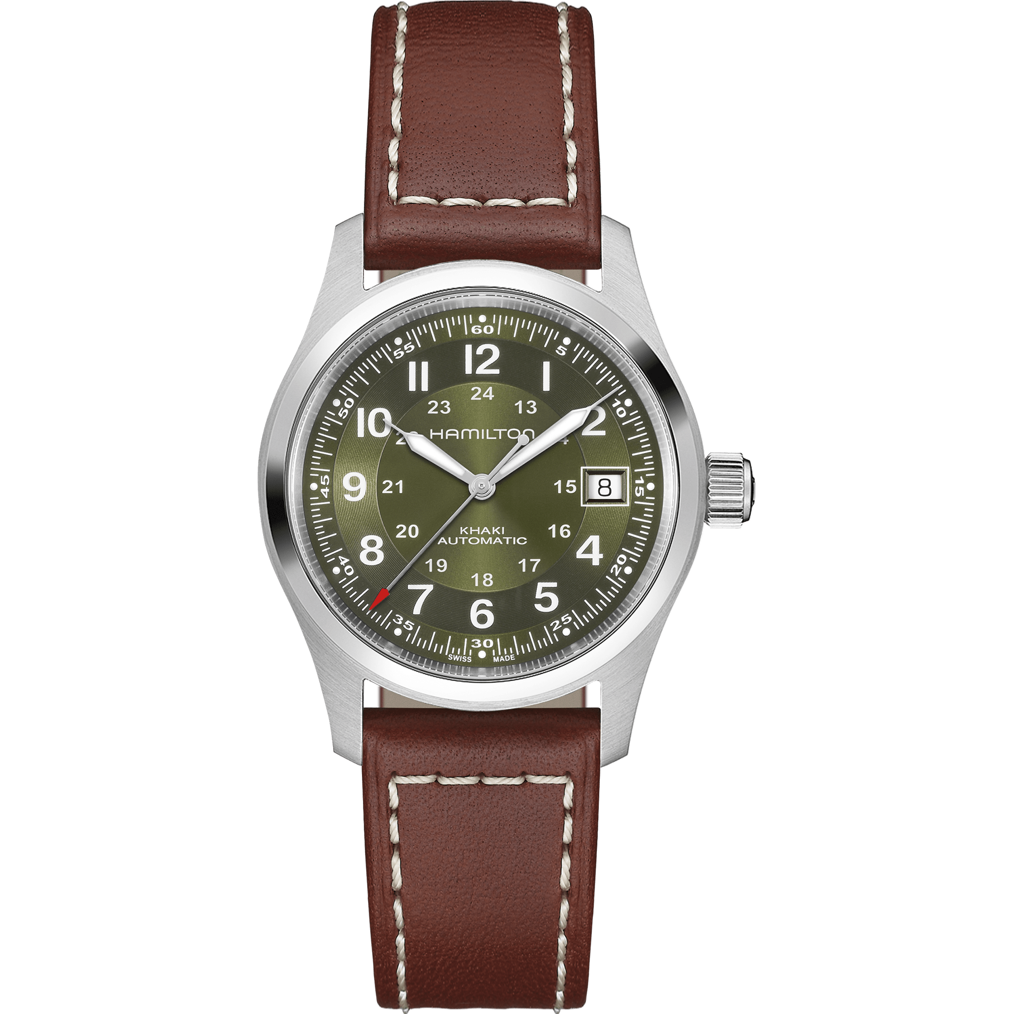 Hamilton Khaki Field Auto 38mm Green Dial Men's Watch H70455560