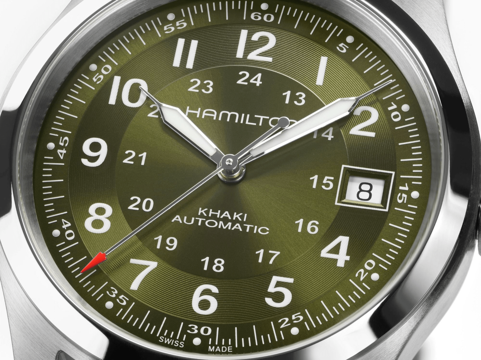 Hamilton Khaki Field Auto 38mm Green Dial Men's Watch H70455560