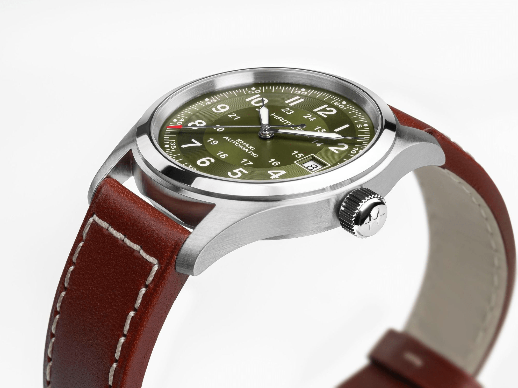 Hamilton Khaki Field Auto 38mm Green Dial Men's Watch H70455560
