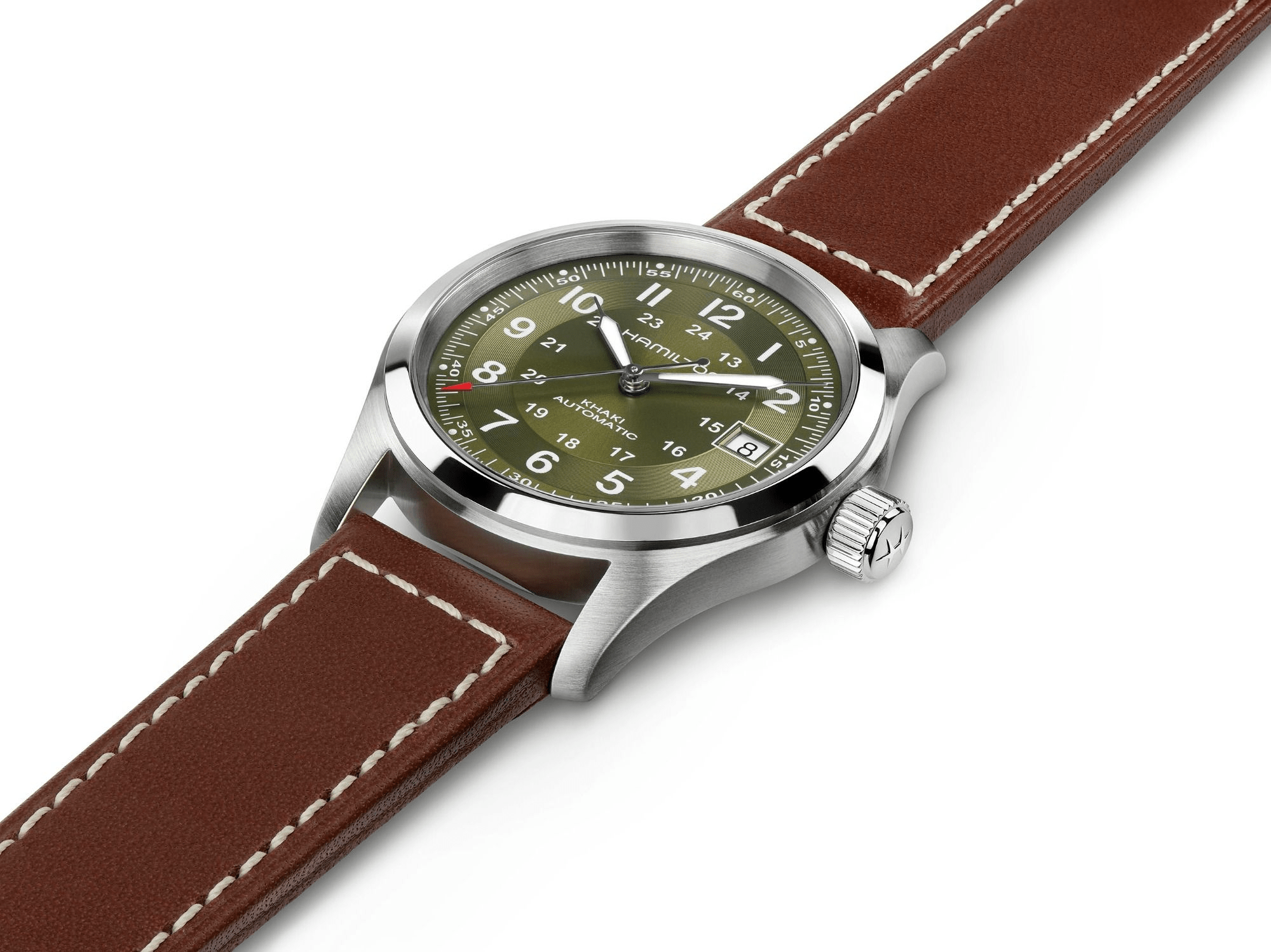 Hamilton Khaki Field Auto 38mm Green Dial Men's Watch H70455560