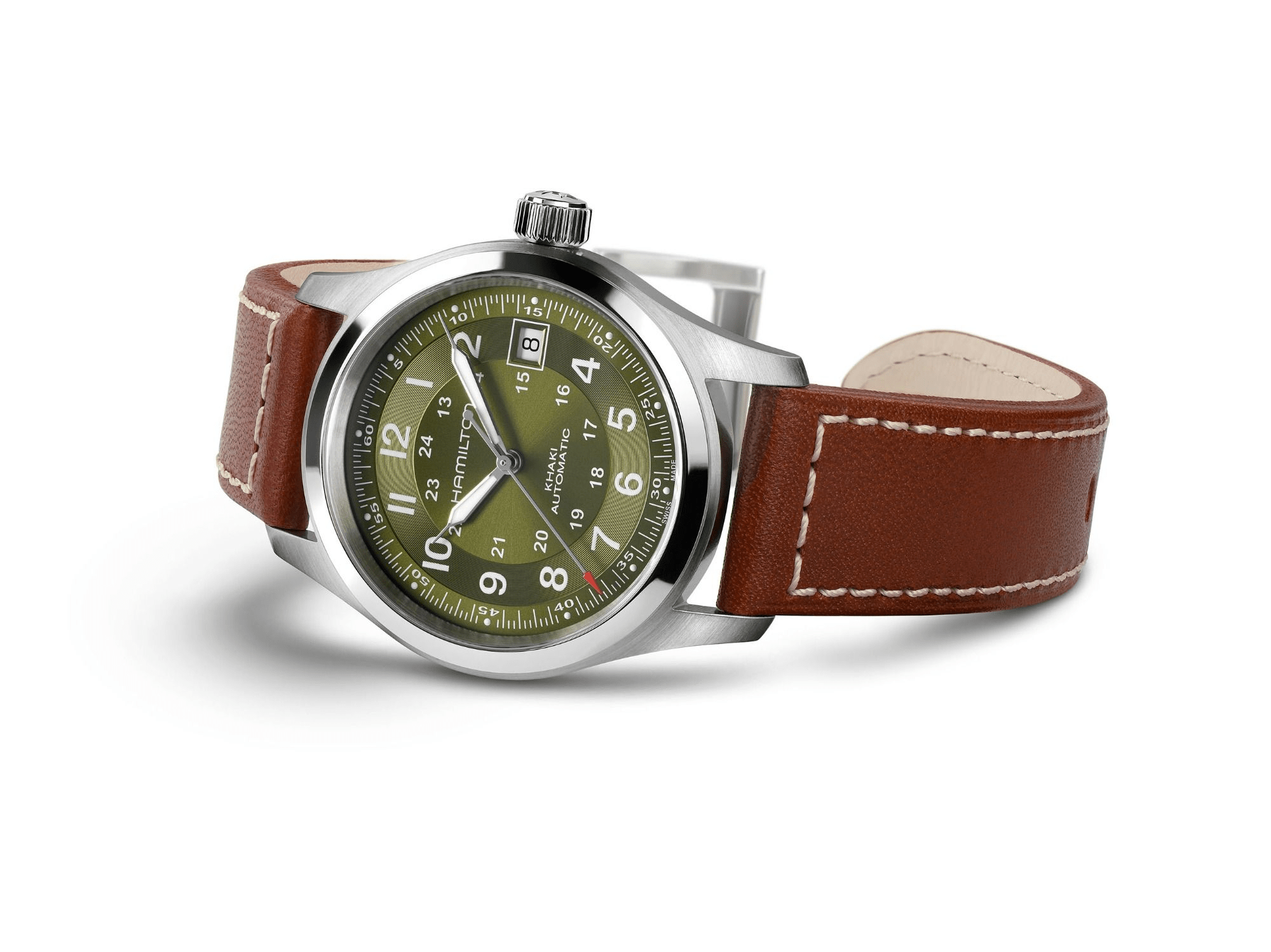 Hamilton Khaki Field Auto 38mm Green Dial Men's Watch H70455560